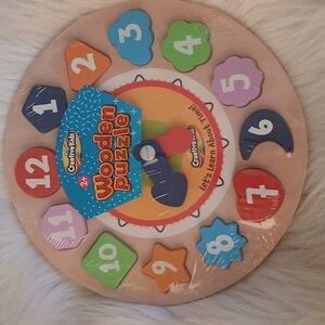 Creative Kids Wooden Puzzle Clock